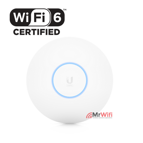 UniFi Wi-Fi 6  PRO AP 4x4 Mu-/Mimo Wi-Fi 6, 2.4GHz @ 573.5 Mbps & 5GHz @ 4.8Gbps